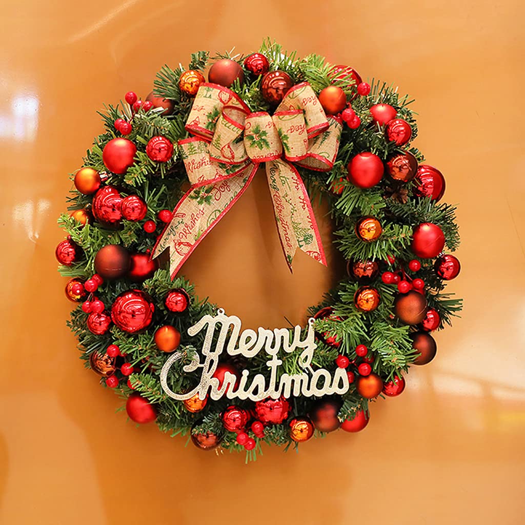 Amazon.co.jp: レッドクリスマスリース、五芒星ベリークリスマス